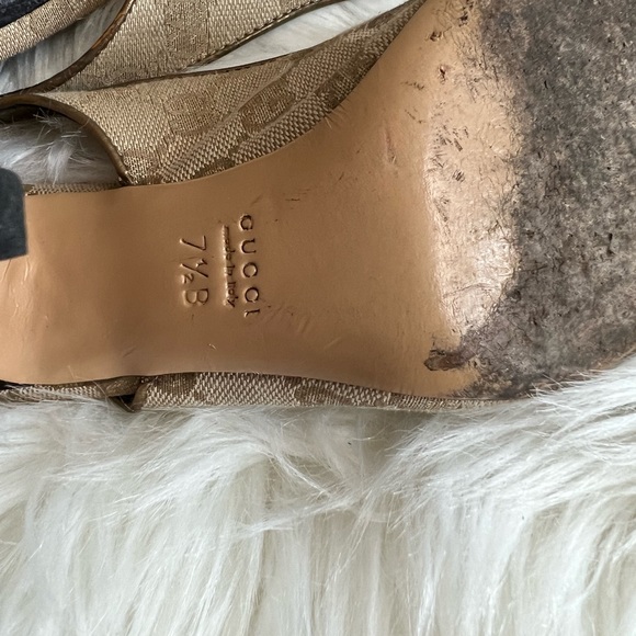 Gucci Signature Heels GG brown - Picture 10 of 11